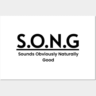 SONG Meaning Word Art Minimalist Design Posters and Art